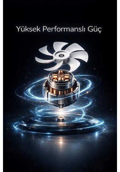 Şarjlı Masaüstü Vantilatör Kamp Tipi 4000 Mah Işıklı Taşınabilir Masa Fanı F53 Yeşil