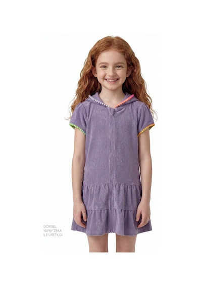 Penti Lila Kız Çocuk Sweet Pastel Lilac Towel Kaftan