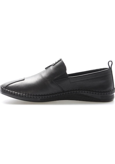 Fast Step Hakiki Deri Erkek Casual Ayakkabı 126ma308 Siyah