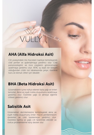 Vully Kırışık Karşıtı Sebum Dengeleyici ve Yoğun Nemlendirici Serum 30 ML