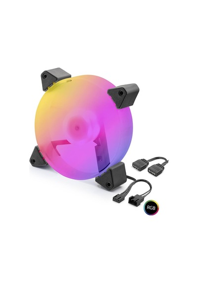 Kasa Fanı 5. Nesil Rgb 12 Cm - Siyah Nd2665 Evimdeyokyok