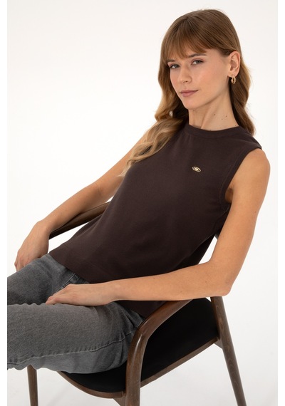 U.s. Polo Assn. Kadın Koyu Kahverengi Kazak /triko 50314625-vr084 Koyu Kahverengı
