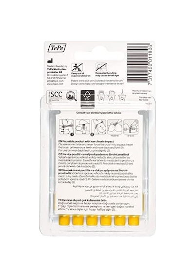 0.7 Mm - Sarı Diş Arayüz Fırçası 1 X 6 Adet