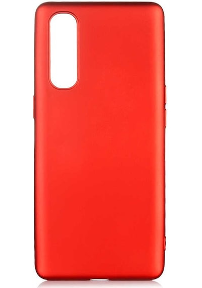 Noktaks - Oppo Reno 3 Pro 5g Uyumlu - Kılıf Mat Soft Esnek Premier Silikon Kapak - T13478 - Kırmızı Kırmızı