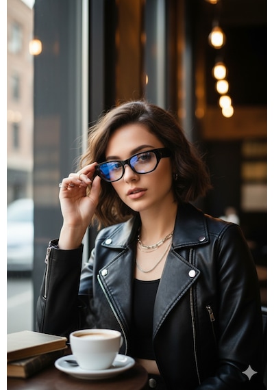 Bloom Mavi Işık Filtreli Gözlük Cateye Modern Trend Tasarım Camı Değiştirilebilir Siyah