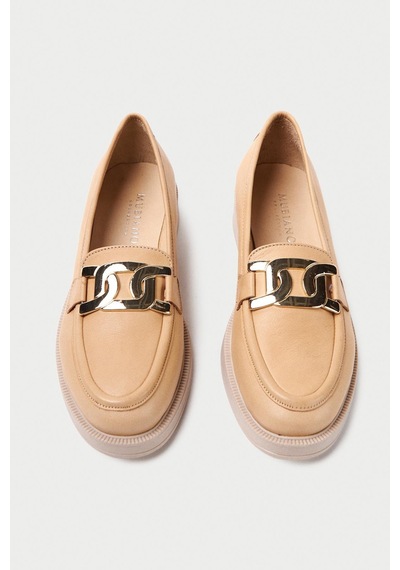 Mubiano Hakiki Deri Collection Kadın Babet Nude -mcsdd033-n Nude