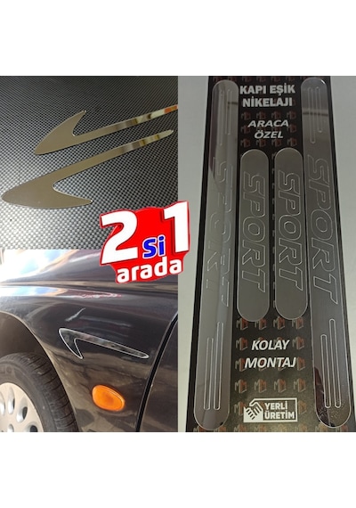 Hyundai İ30 Sport Kapı Eşiği + Çamurluk Vent Krom