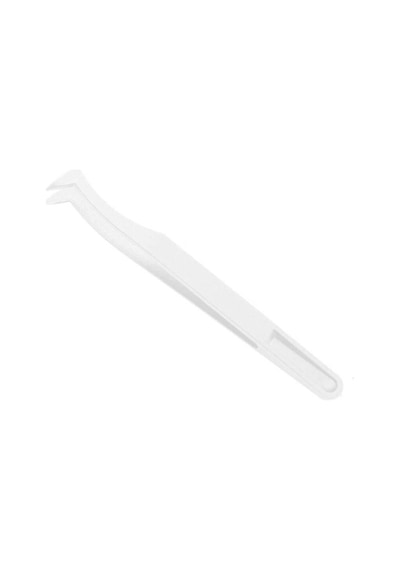 Koodmax Hassas Elektronik Ve El Sanatları Tamir Cımbızı Sert Plastik 11.5cm Dirsek Cımbız Beyaz