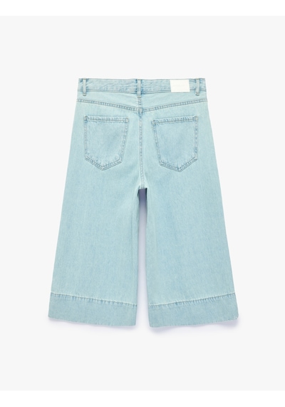 Koton Pamuklu Paça Detaylı Rahat Kalıp Denim Bermuda Jort Açık İndigo 6sal40311md Koton Pamuklu Paça Detaylı Rahat Kalıp Denim Bermuda Jort Açık İndigo 6sal40311md