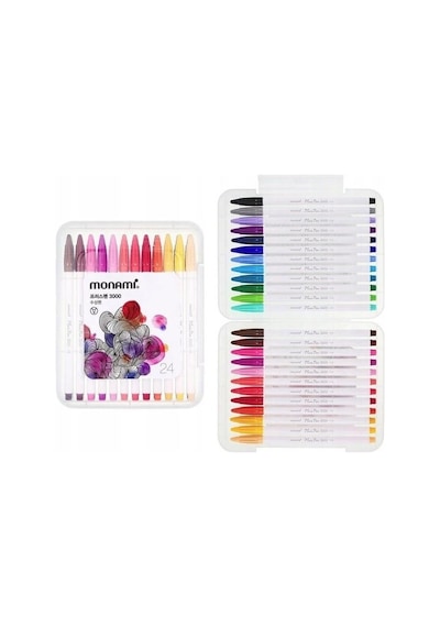 Monami Plus Pen 3000 Serisi 24'lü Keçeli Kalem Seti