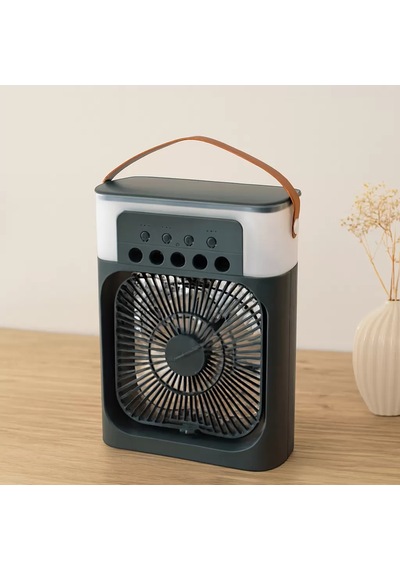Lexroo Usb Masaüstü Ultrasonik Hava Nemlendirici Fan 360 Gece La