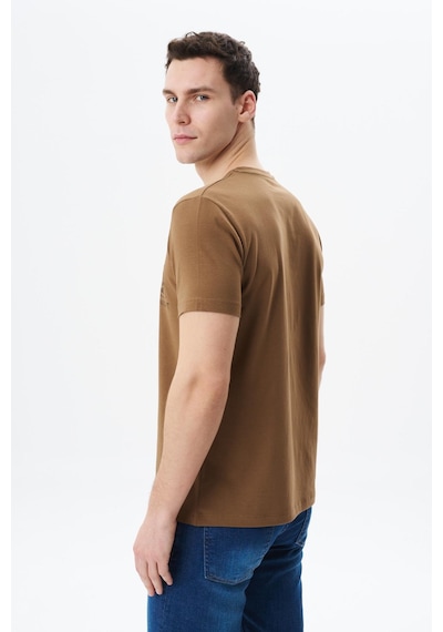 AR-MA Arma Erkek Regular Fit Baskılı Süprem Bisiklet Yaka Tişört Y29344453602 Kahverengi