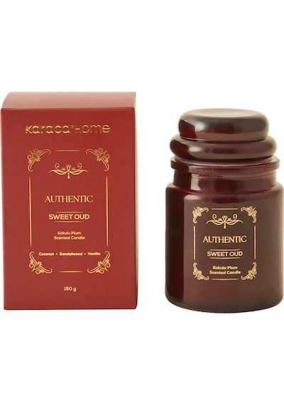 Karaca Home Authentic Serisi Sweet Oud Kokulu Mum Kahverengi