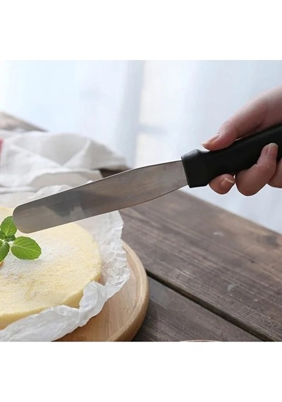 Narkalıp Pasta Sıvama Spatulası Palet Bıçağı Küçük Boy Çelik Gri Diğer