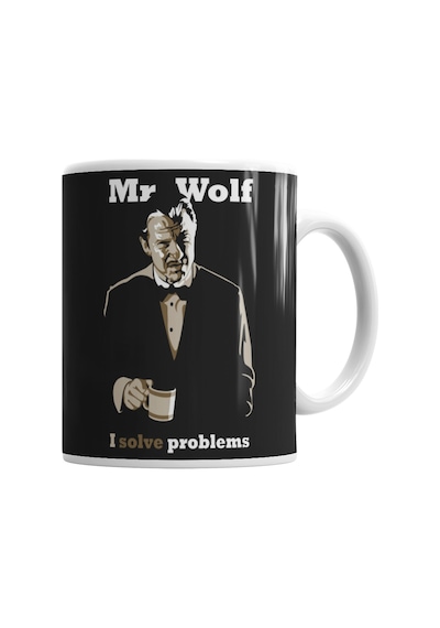 Mr Wolf I Solve Problems Kupa Bardak Porselen Karışık