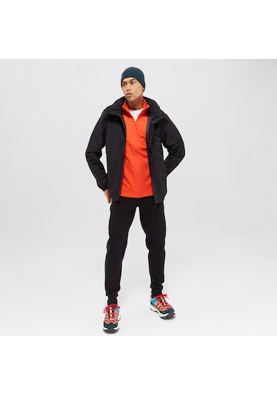 Jack Wolfskin Stormy Point 2l Erkek Siyah Su Geçirmez Mont Düz 1111142 Siyah