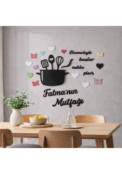Mutfak Duvar Süsü Kişiye Özel Şık Ve Tasarım No116