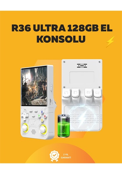 Çift Joystickli Retro Oyun Konsolu 2500mah Bataryalı