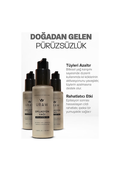 Uraw Tüy Azaltıcı Epilasyon Yağı 100 ML