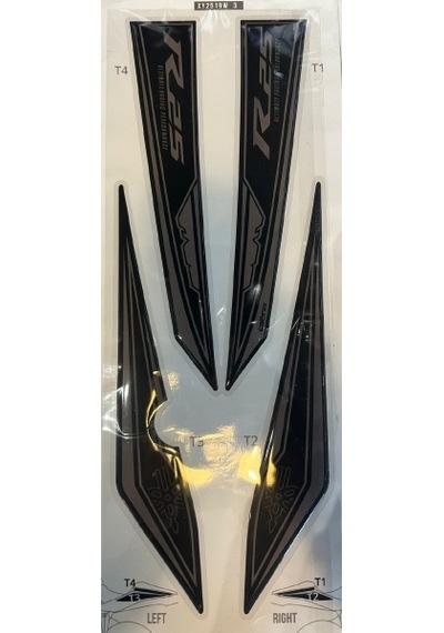 Calibrex Yamaha R25 2019-2024 Tank Pad Full Set Xy2519w