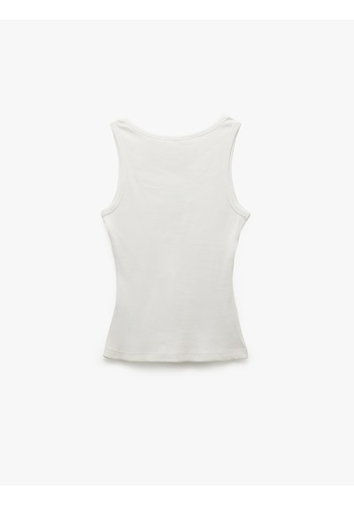 Koton Regular Fit Pamuklu Kolsuz U Yaka Atlet Beyaz 5sak10061ek Beyaz