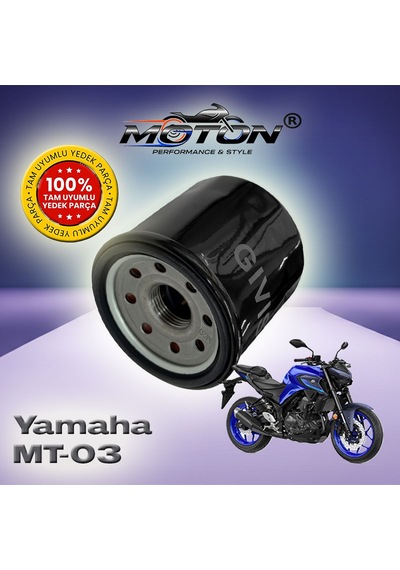 Yamaha Mt-03 Uyumlu Yağ Filtresi - Yüksek Performans Muadil Filtre Hf204 / 1wd Uyumlu
