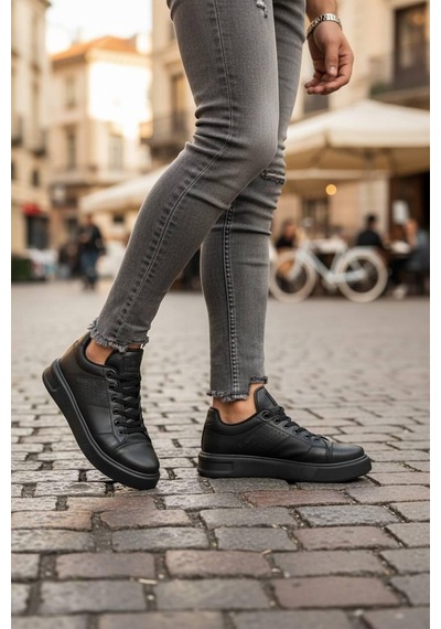 Sneakers Bağcıklı Erkek Ayakkabı Legan-010 Beyaz