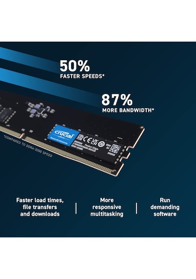 Crucial CB16GU4800 16 GB DDR5 4800 MHz UDIMM CL40 PC Ram