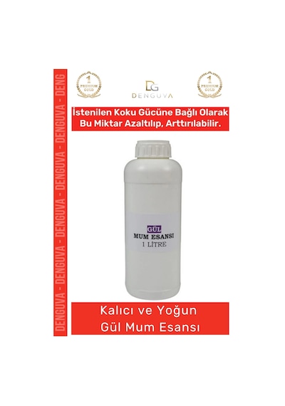 Mumesansı Yoğun Kalıcı Kaliteli Yağ Bazlı Konsantre Aromatik Kullanıma Uygun Gül Mum Esansı 1 Lt Çok Renkli