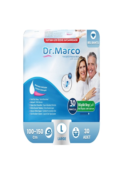 Dr. Marco Yetişkin Hasta Bezi Büyük Boy 30'Lu