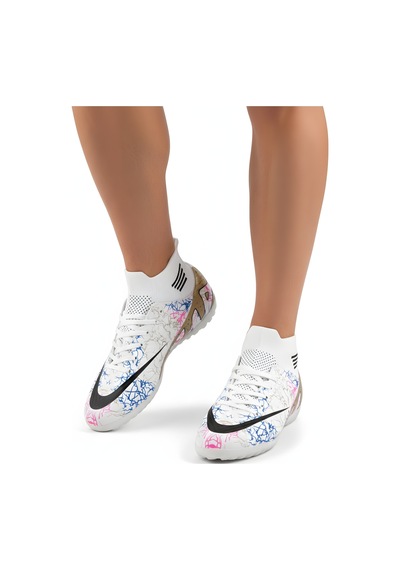 N Moda Air Laliga Yarı Profesyonel Çoraplı Çim-halı Saha Kauçuk Taban Unisex Futbol Ayakkabısı Beyaz-altın N Moda Air Laliga Yarı Profesyonel Çoraplı Çim-halı Saha Kauçuk Taban Unisex Futbol Ayakkabısı Beyaz-altın