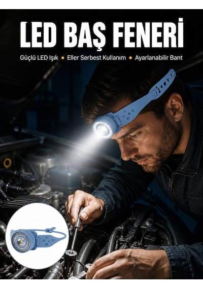 Suya Dayanıklı Led Kafa Lambası Outdoor Kullanım Yeni Nesil Çok renkli 26291650