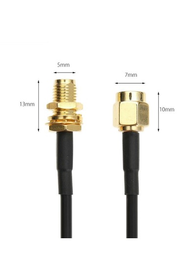 10 Metre Wireless Wifi Uzatıcı Uzatma Rg174 Kablo Sma Dişi - Erkek