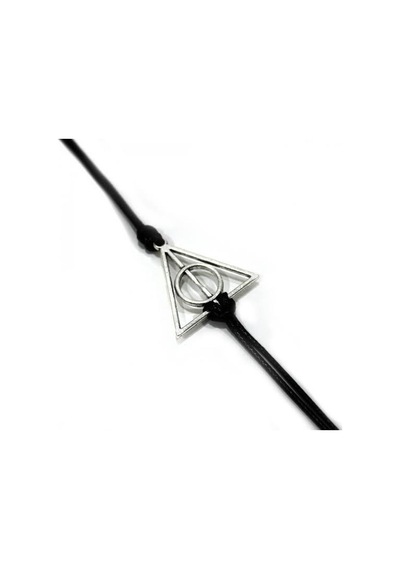 Harry Potter Ölüm Yadıgarları Üçgen Ayarlanabilir Siyah İpli Bile Renkli