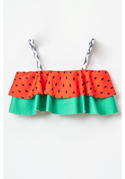 Beniizle Desenli Kız Çocuk Bikini Takım Çilek
