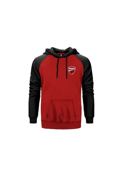 Ducati Multistrada Logo Kırmızı Renk Reglan Kol Sweatshirt Kırmızı