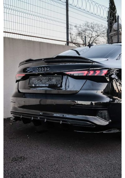 Audi A3 Sedan Sportback Advanced 2020-2024 Arka Difüzör Sportif Tampon Eki