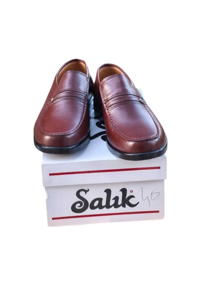 Salıkayakkabı Salık Hakiki Deri Rahat Konforlu Sağlıklı Erkek Ayakkabı Kahverengi
