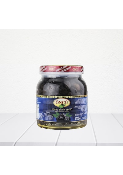 Öncü 1 KG Siyah Yağlı Zeytin M-S(261-320)