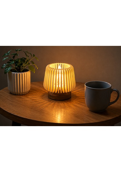 Luma Glow Tealıght Abajür Ahşap