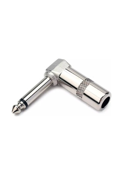 Ayt Ticaret Ht-101 Powermaster Gitar Jack 6.3 Mm Mono L Tip Metal Jack