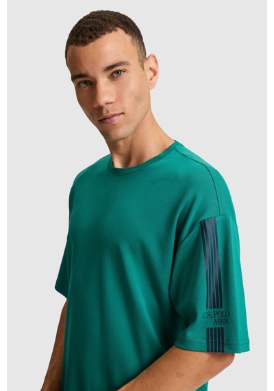 U.S. Polo Assn. U.s. Polo Assn. Erkek Koyu Yeşil Tişört 50327013-vr079 Koyu Yesıl