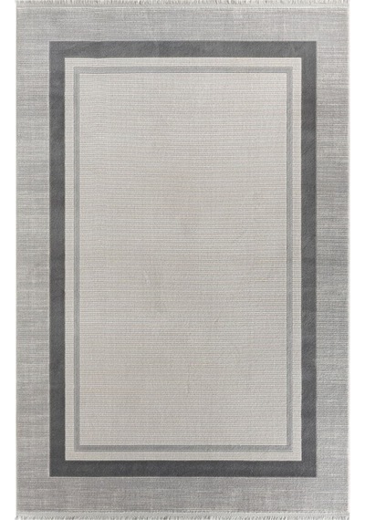 Zen Antrasit Yumuşak Dokulu Halı Kilim Salon Mutfak Dokuma Makine Halısı Renkli