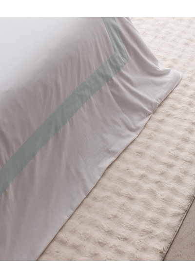 Madame Coco Valette King Size %100 Pamuk Nevresim Takımı - Beyaz/mavi 8684427205044 Beyaz