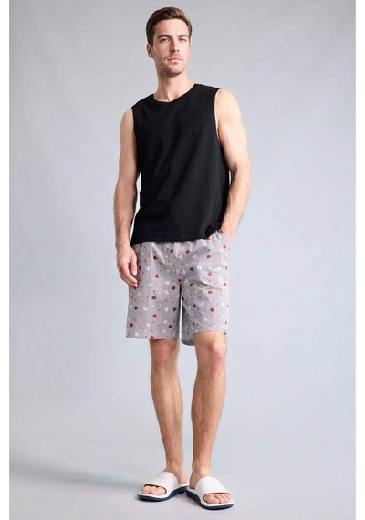 Defacto New Regular Fıt Cepli Kısa Boy Poplin Şort H5519ax26spnv135 Lacivert-nv135
