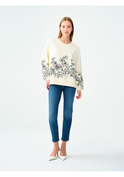 Loft Lf2036080 Ss Elena Sarah Kadın Jean Pantolon Mıd Blue Wash
