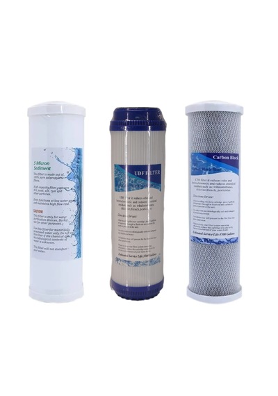 10" Açık Kasa Takım Su Arıtma Filtresi Set 3'lü