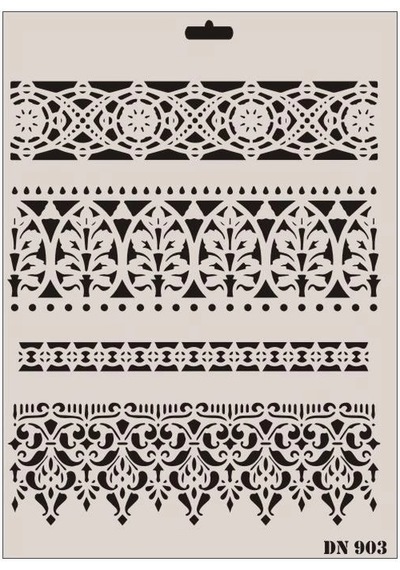 Mey İthalat Rich Dantel Seri Dn-903 Stencil 35x25 Cm