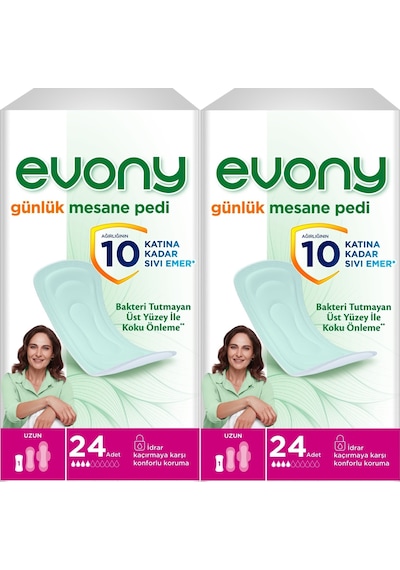 Evony Günlük Mesane Pedi Uzun 48 Adet (2Pk*24)