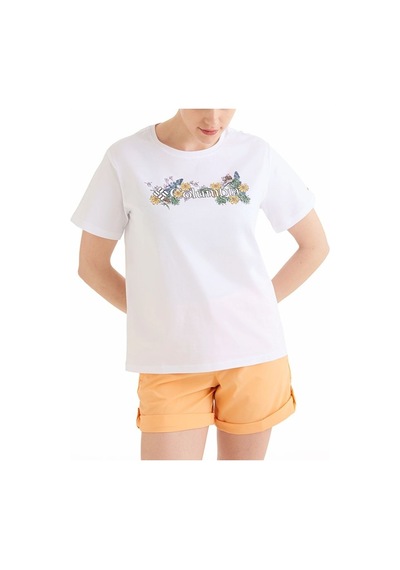 Columbia Csc North Cascade Kadın Kısa Kollu T-shirt Beyaz Cs0366 100 001